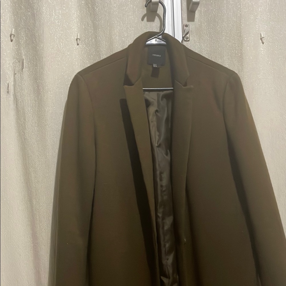 F21 Olive Green Blazer